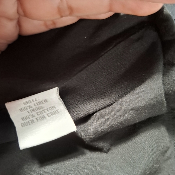 Relativity size 16W Black Sleeveless Linen Dress Embellished Studded Linen - Picture 6 of 9